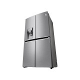 LG 674 litres Side by Side Refrigerator, Noble Steel